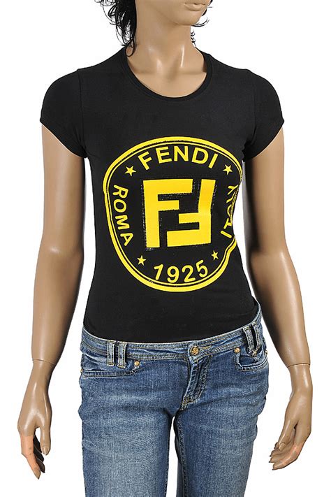 prix t shirt fendi|Fendi t shirt women.